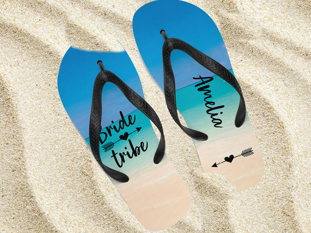 Beach  custom flip flops