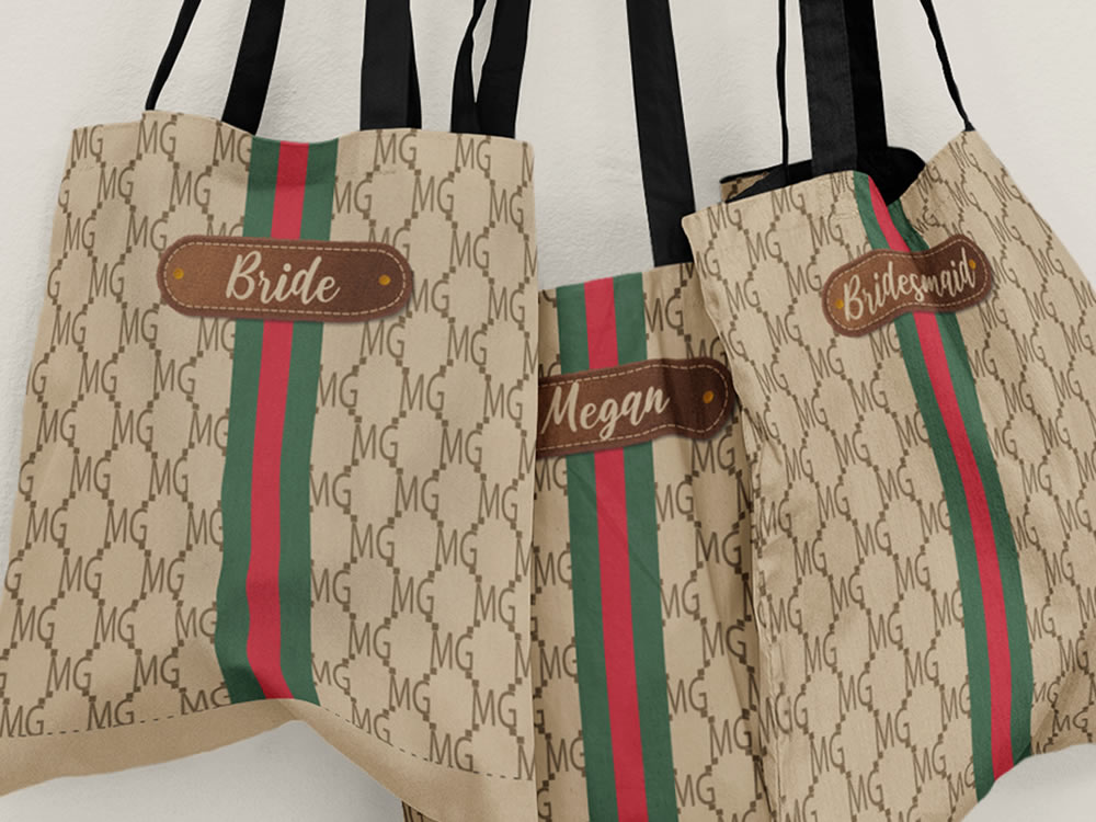 Monogrammed Tote Bags